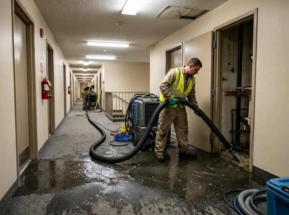 multi-unit-apartment-hallway-f-005 — frequently asked questions, Emergency Burst Pipe Water Extraction & Removal in Conning…